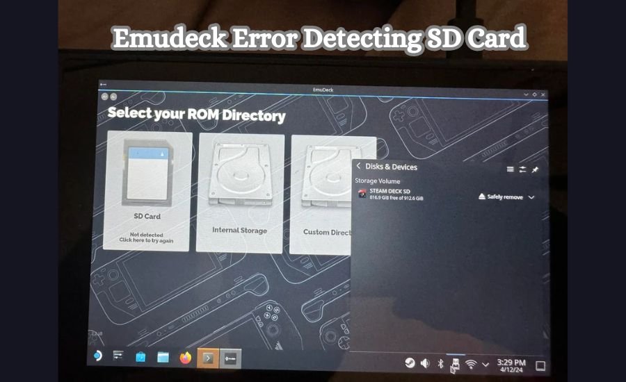 Emudeck Error Detecting SD Card
