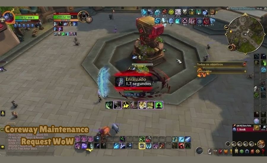 coreway maintenance request wow