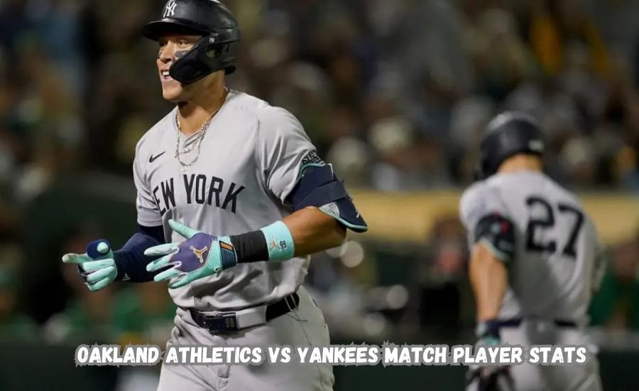 oakland athletics vs yankees match player stats