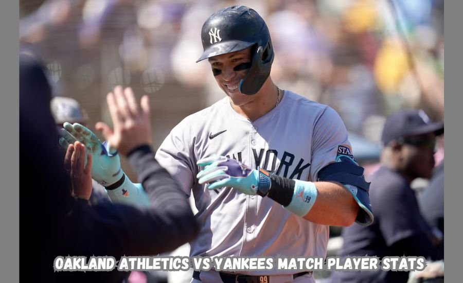oakland athletics vs yankees match player stats